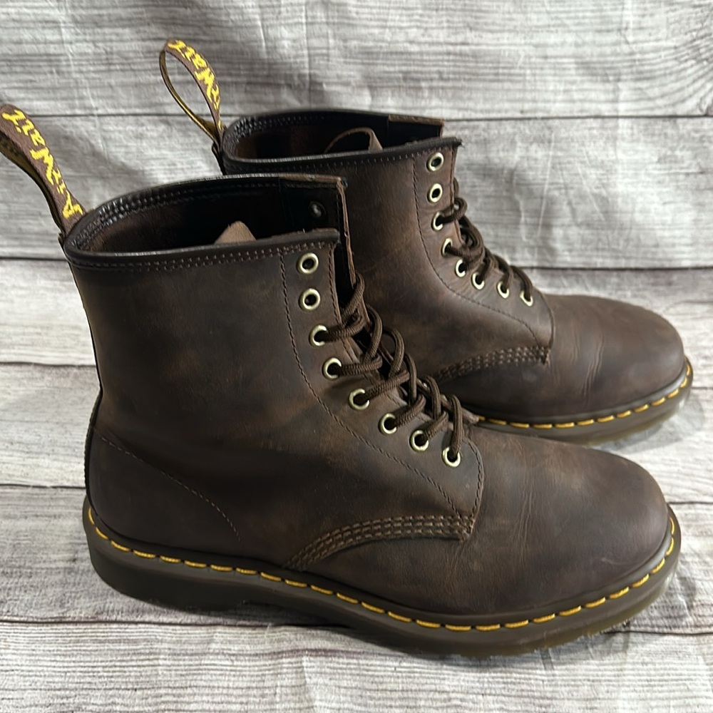 Dr. Martens 1460 Crazy Horse Leather Lace Up Boots